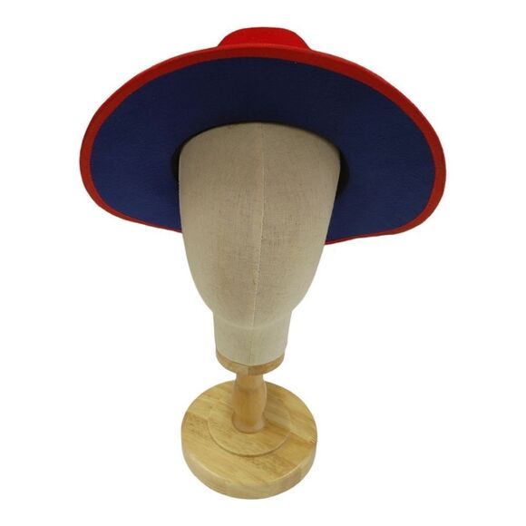 MEN'S BRUNO CAPELO MONARCH COBALT BOTTOM WIDE 3" BRIM WOOL FEDORA. MO-217. - Picture 2 of 7